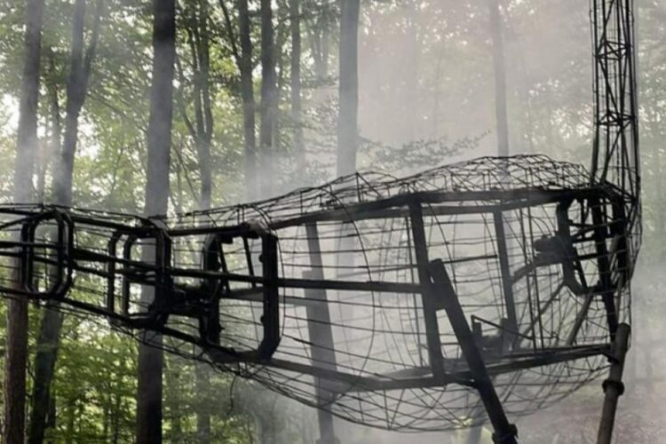 Incendiu puternic la Dino Parc din Râşnov. Un dinozaur de zece metri a luat foc