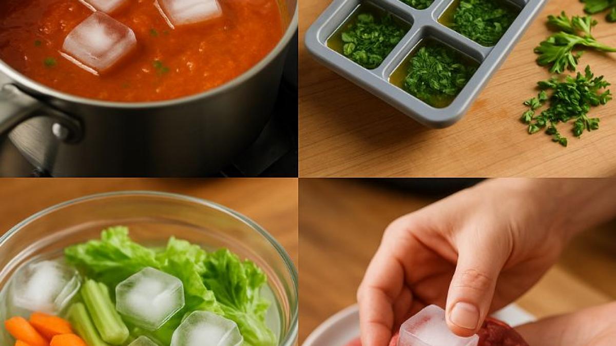 Cuburi de gheață: trucuri geniale în bucătărie