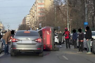 Accident grav lângă Spitalul Colentina, cu șase mașini