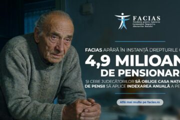 FACIAS dă în judecată Casa de Pensii și cere indexarea pensiilor pentru 4,9 milioane de români