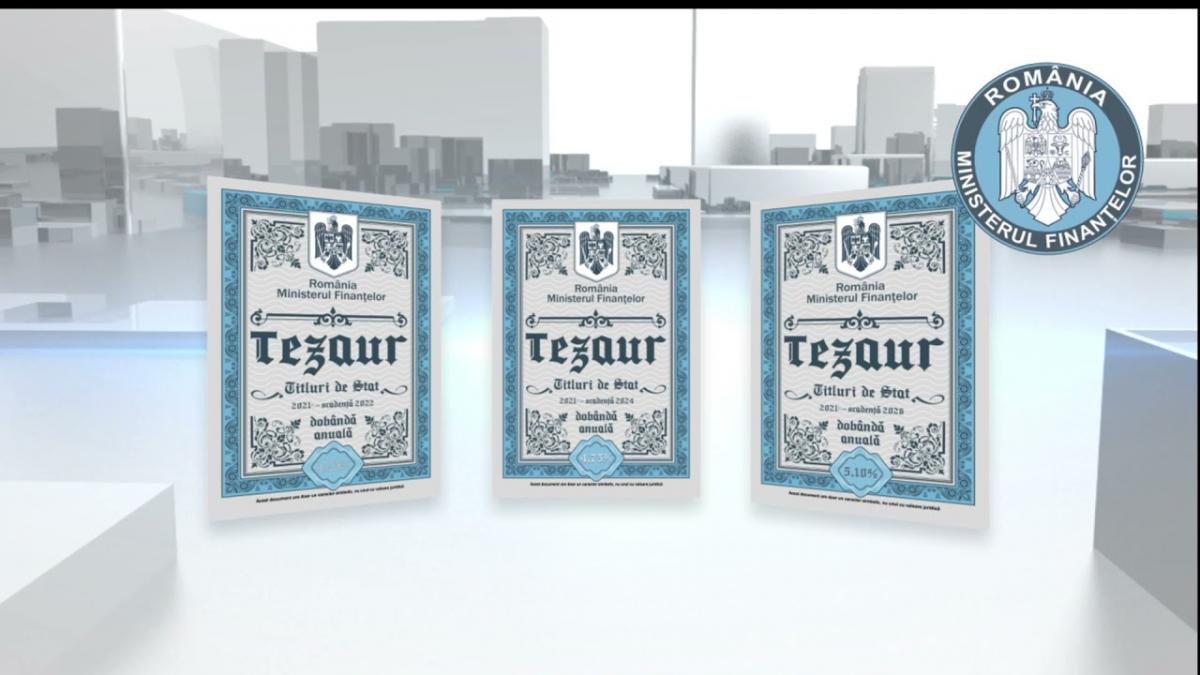 Românii pot obține până la 7% dobândă prin noile titluri TEZAUR