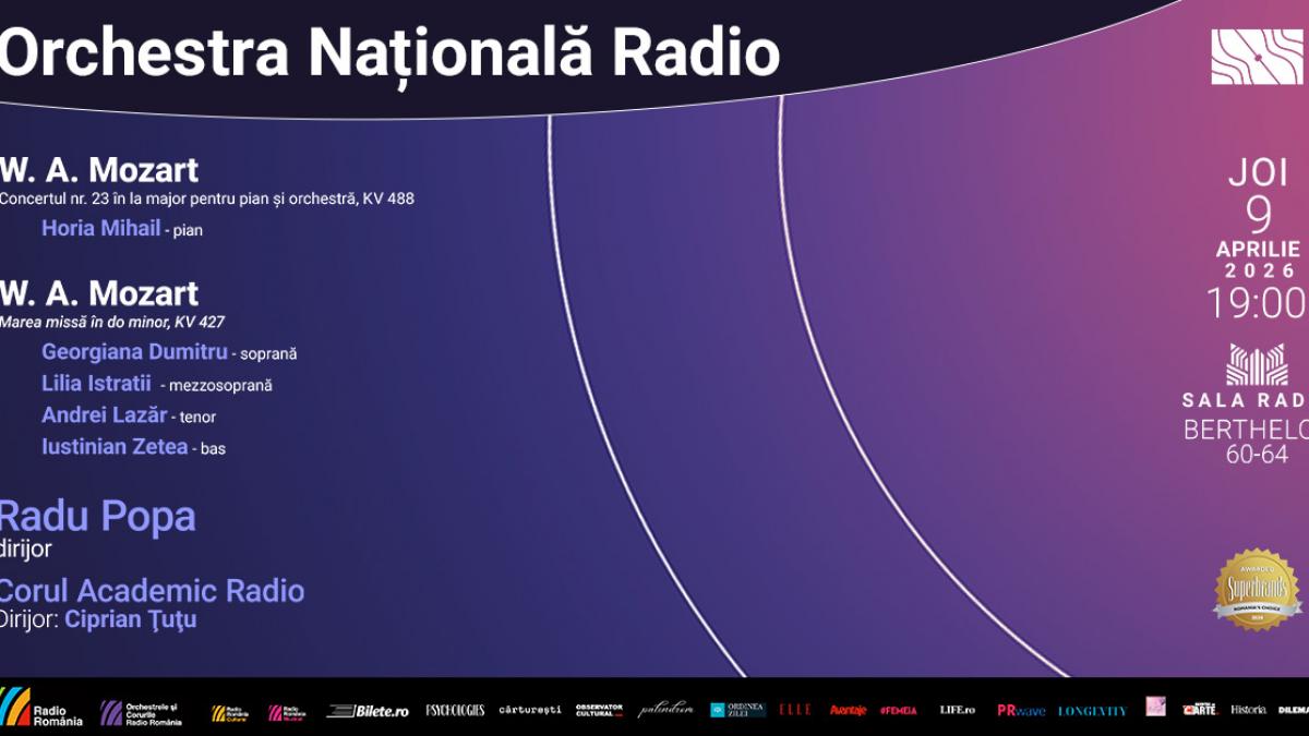 Concert de Paște la Sala Radio: Marea missă de MOZART