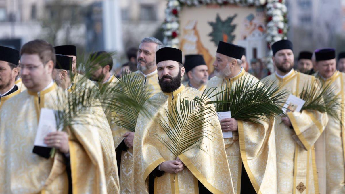 Program, traseu și sfințire ramuri salcie la Catedrala Națională