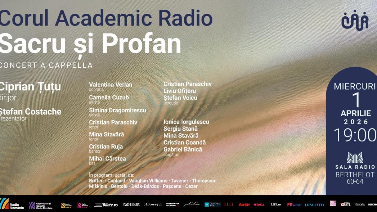„Sacru și Profan” – concert prezentat de Corul Academic Radio