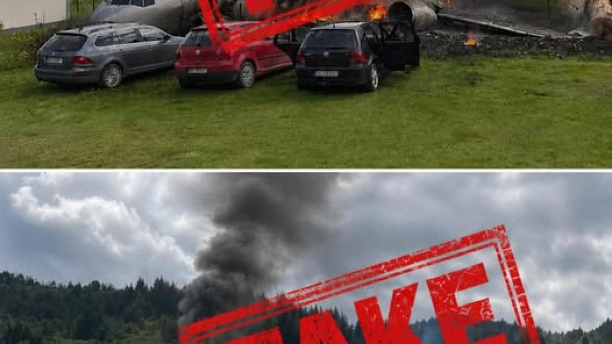 ISU neagă prăbușirea unui aparat de zbor. Imaginile din online sunt false