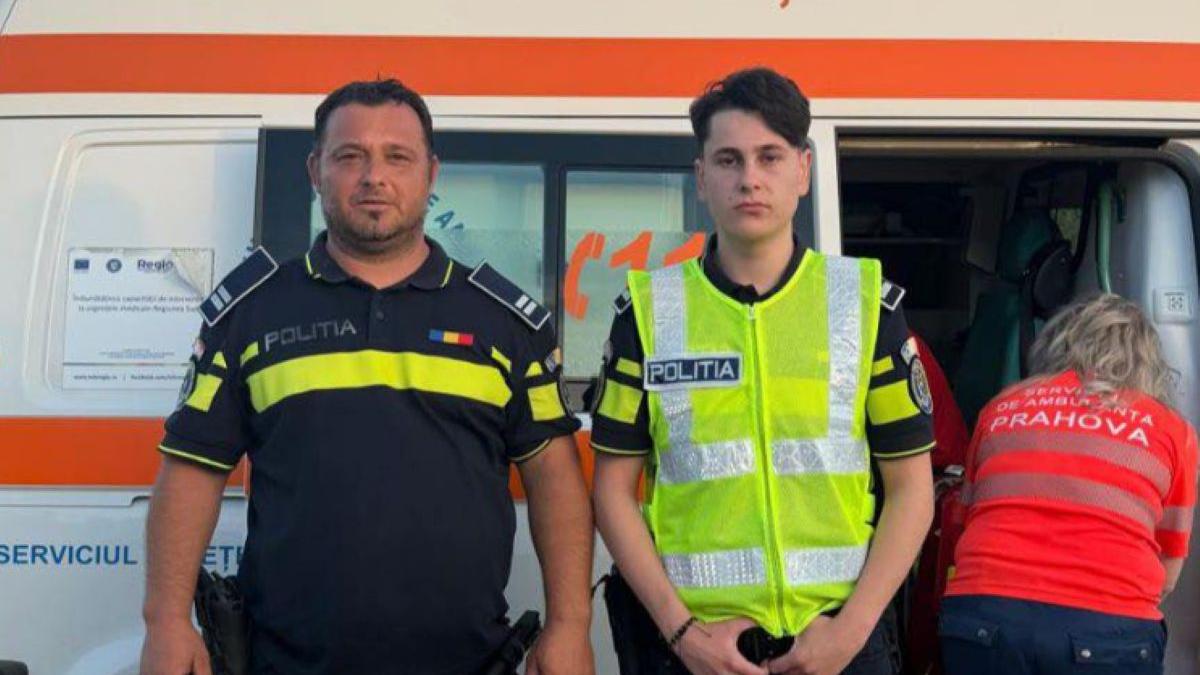 Doi copii, recuperați din râul Ialomița de polițiști. Băieții au intrat după o minge