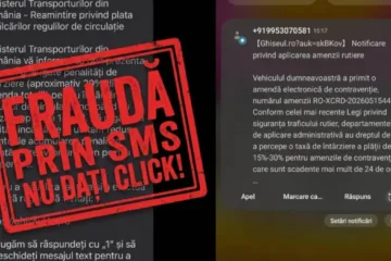 „Amenda prin SMS” este o tentativă de fraudă