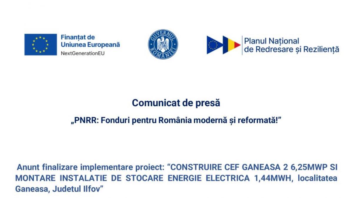 Fonduri pentru România modernă și reformată!”