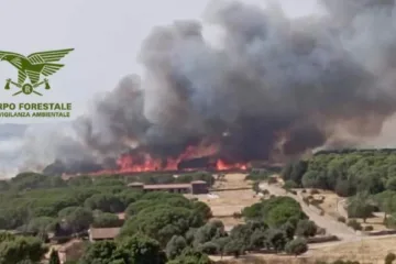 Incendii devastatoare în Sardinia. Flăcările au ajuns lângă un aeroport important. Zeci de zboruri afectate. Mai multe drumuri sunt blocate