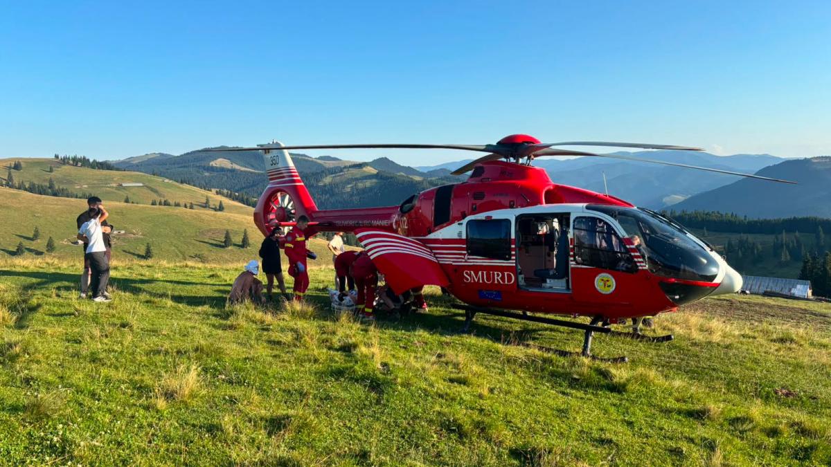 Dramă în Bucegi: doi alpiniști germani, tată și fiu, salvați cu elicopterul SMURD după ce au rămas blocați pe peretele Văii Albe