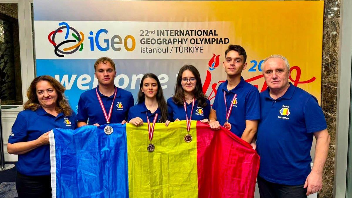 Succes românesc la Istanbul: 4 medalii la Olimpiada Internațională de Geografie