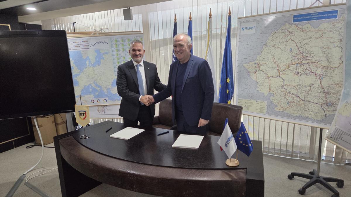 Transgaz obține o finanțare de 300 milioane de euro de la Banca Transilvania pentru dezvoltarea infrastructurii de transport gazelor naturale