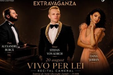 „VIVO PER LEI”, recital pop-opera cu tenorul Ştefan von Korch şi invitaţii, la Teatrul de Vară Gheorghe Zamfir pe 20 august, în stagiunea estivală a Filarmonicii Piteşti