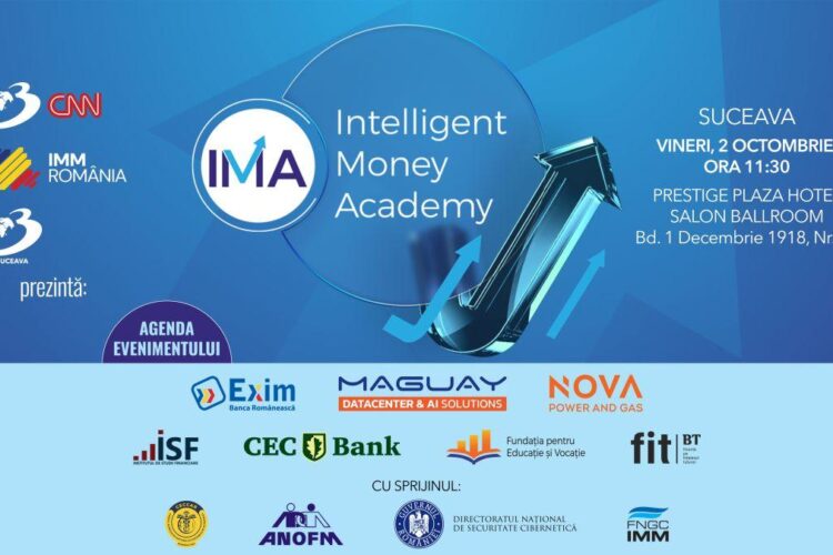 Intelligent Money Academy ajunge la Suceava! O zi cu 200 de antreprenori, 30 de speakeri de top și 5 workshopuri practice