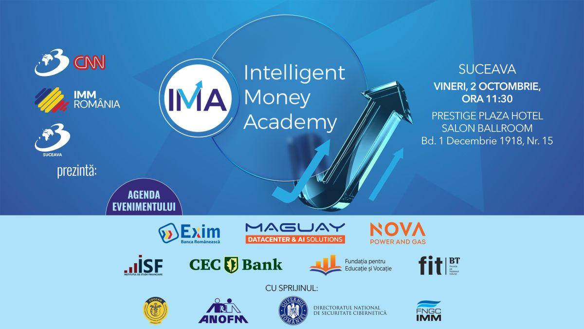 Intelligent Money Academy ajunge la Suceava! O zi cu 200 de antreprenori, 30 de speakeri de top și 5 workshopuri practice