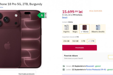 iPhone 18 Pro și iPhone 18 Pro Max în România: Prețurile afișate de eMAG, Altex, iSTYLE și Flanco