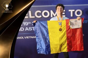 A cucerit de două ori consecutiv aurul mondial la astronomie și astrofizică: Teodor Bichir, printre cei mai buni olimpici ai lumii, în campania „100 de tineri pentru dezvoltarea României”