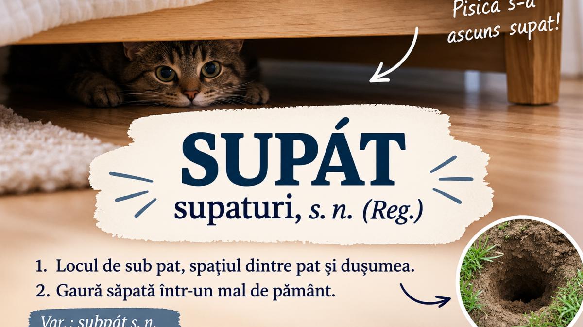 „Supat”, cuvântul românesc care a stârnit isterie pe rețelele sociale. Termenul există în DEX. Ce înseamnă