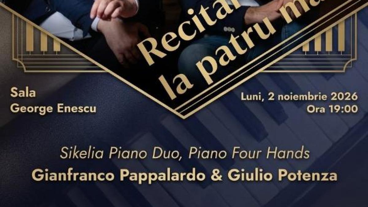 Premieră mondială la București: Sikelia Piano Duo celebrează centenarul nașterii compozitorului Eleodoro Sollima