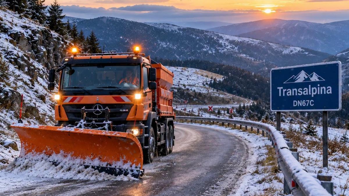 Transalpina se închide temporar după căderile abundente de zăpadă